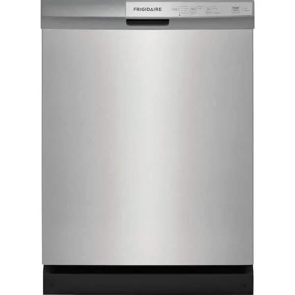 24 in Front Control Built-In Tall Tub Dishwasher in Stainless Steel with 4-cycles and DishSense Sensor Technology, image 1 of 13
