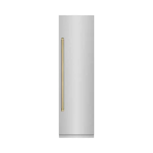 24 in. 12.5 cu. ft. Freezerless Column Refrigerator in Stainless Steel with Graphite Gray Interior and Bronze Accents, image 1 of 10