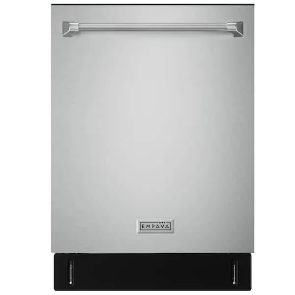 24 in. Top Control 8-Cycle Built-In Tall Tub Dishwasher with 15 Place Settings and 45 dB Noise Level in Stainless Steel, image 1 of 14