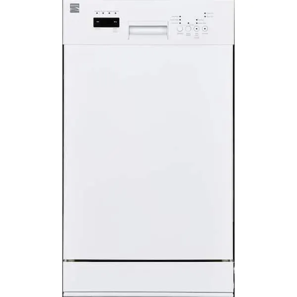 18 in. Standard Built-In Dishwasher in White with Removable 3rd Rack and TurboDry, image 1 of 13