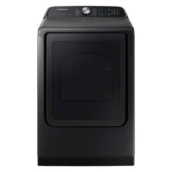 7.4 cu. ft. Vented Smart Gas Dryer with Steam Sanitize Plus in Brushed Black, image 1 of 10