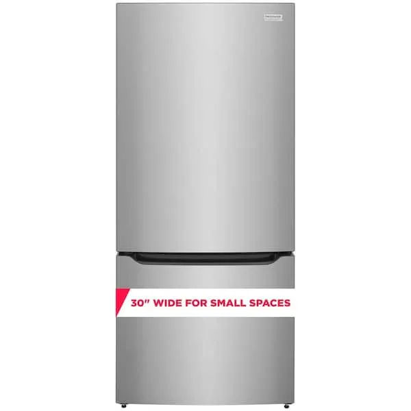 Gallery 30 in. 20.3 cu. ft. Bottom Freezer Refrigerator in Smudge-Proof Stainless Steel with Internal Water Dispenser, image 1 of 14