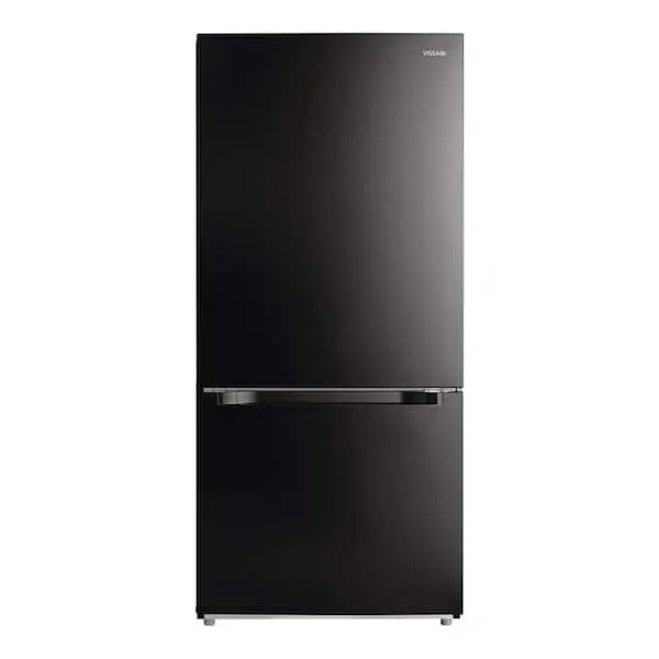 30 in. 18.7 cu. ft. Standard-Depth Bottom Freezer Refrigerator in Black, Garage-Ready, image 1 of 11