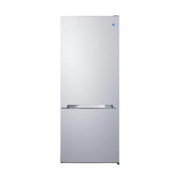 28 in. W 15.1 cu. ft. Bottom Freezer Refrigerator with Ice Maker in White, image 1 of 8
