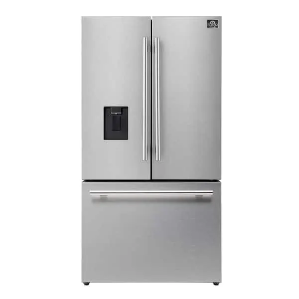 Aosta 36 in. Stainless Steel French Door Refrigerator, 22.4 cu. ft. Water dispenser & Ice Maker, image 1 of 12