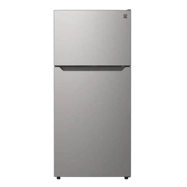 30 in. 18.1 Cu Ft Top Mount Refrigerator, Metallic Steel, image 1 of 6
