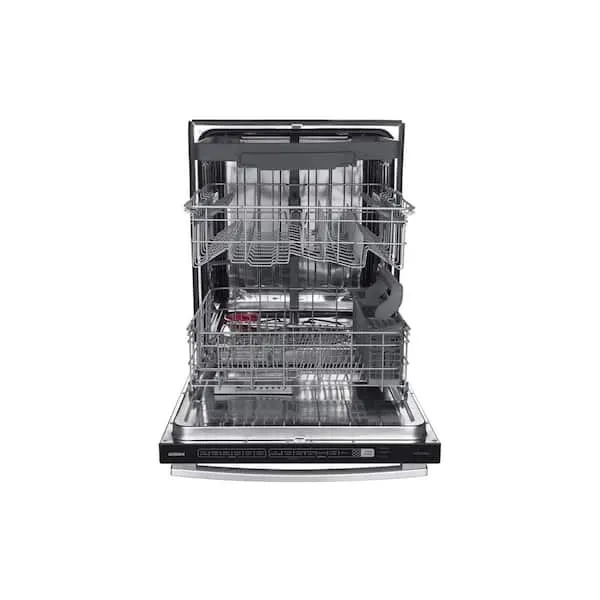 24 in. Top Control Standard Built-In Dishwasher in Silver with 6-Cycles 45 dBA, image 1 of 11