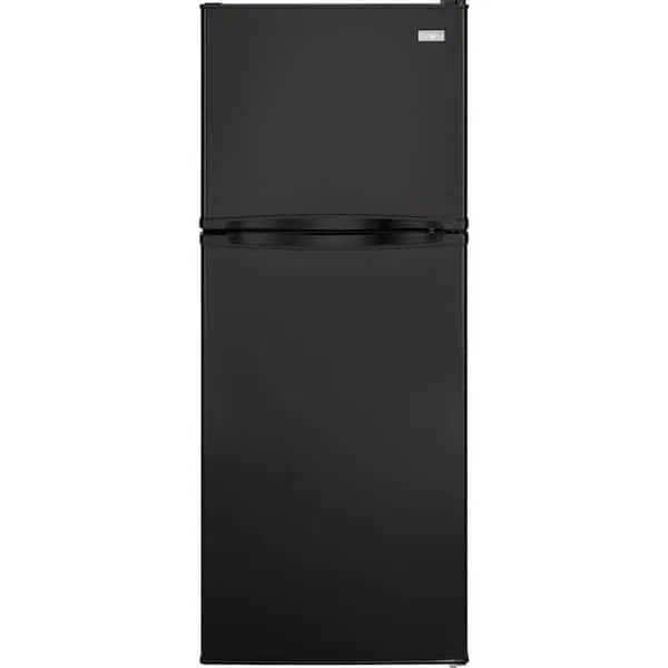 9.8 cu. ft. Top Freezer Refrigerator in Black, image 1 of 12
