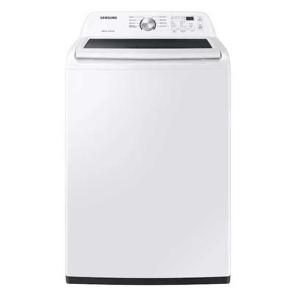 4.4 cu. ft. High-Efficiency Top Load Washer in White with Agitator and Vibration Reduction, image 1 of 12