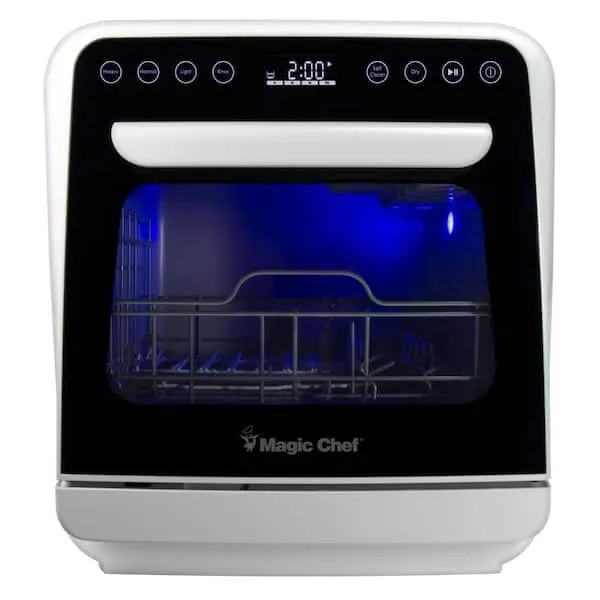 Mini Countertop Dishwasher in White with 3-Place Setting Capacity, image 1 of 15