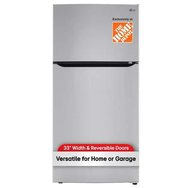 24 cu. ft. Top Mount Freezer Refrigerator with Multi-Flow Air System in Stainless Steel, Garage Ready, image 1 of 13