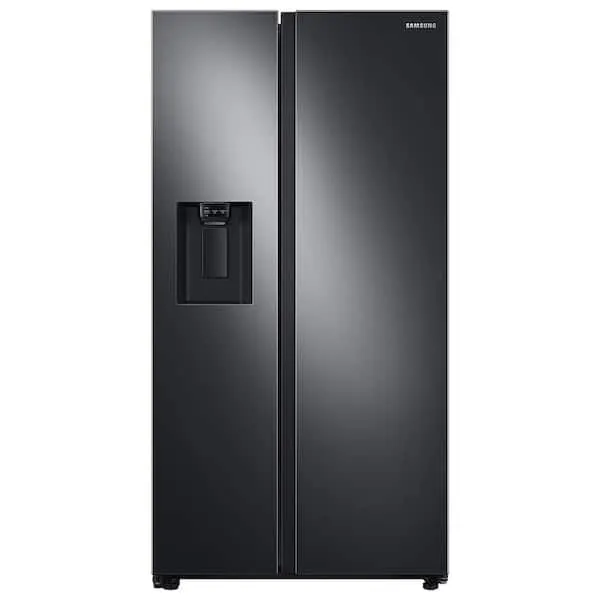 36 in. 27.4 cu. ft. Standard Depth Side by Side Refrigerator in Fingerprint-Resistant Black Stainless Steel, image 1 of 13