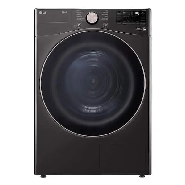 7.8 cu. ft. Mega Capacity ventless Smart Front Load Dryer in Black Steel with Dual Inverter HeatPump Technology, image 1 of 14