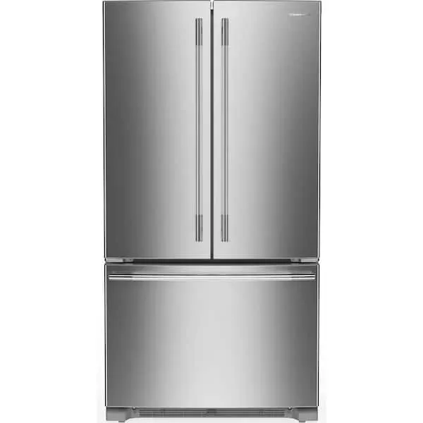 36 in. 25 cu. ft. Standard Depth French Door Refrigerator in PrintShield Stainless with Internal Water Dispenser, image 1 of 12