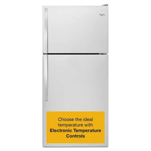 18.2 cu. ft. Top Freezer Refrigerator in Monochromatic Stainless Steel, image 1 of 12
