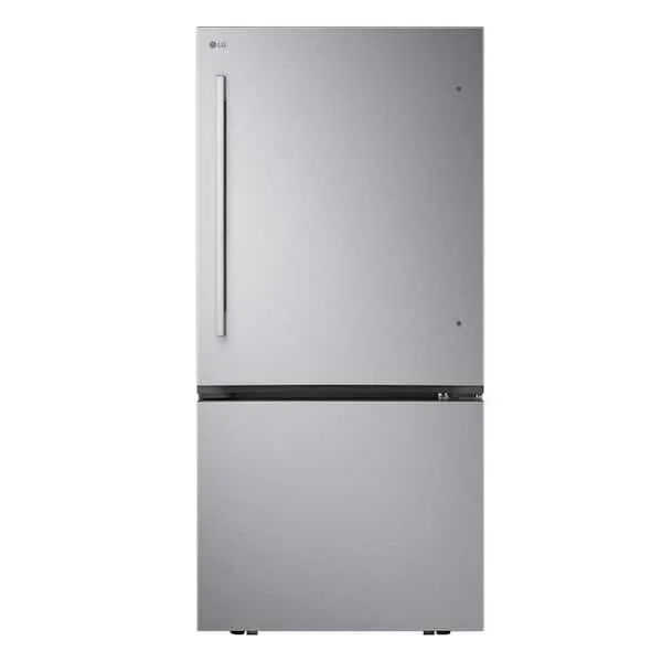 33 in. W 26 cu. ft. Bottom Freezer Refrigerator w/ Multi-Air Flow and Wi-Fi Enabled in PrintProof Stainless Steel, image 1 of 13