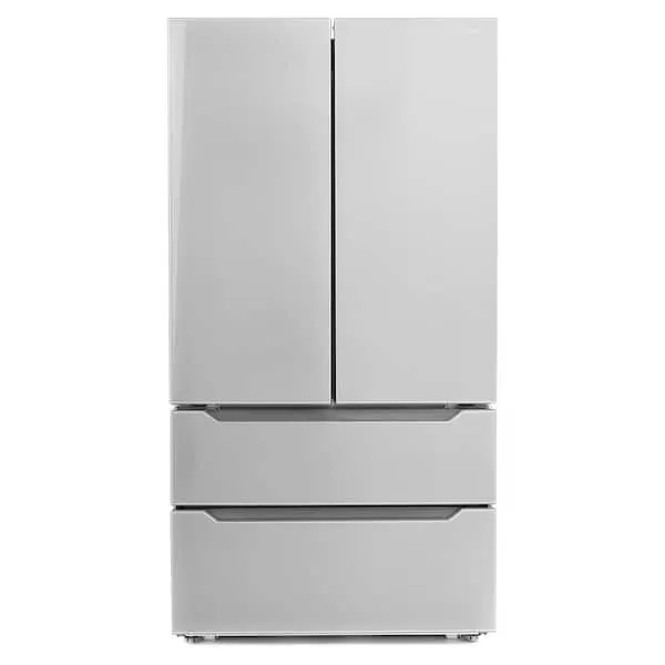 22.5 cu. ft. 4-Door French Door Refrigerator with Recessed Handle in Stainless Steel, Counter Depth, image 1 of 13
