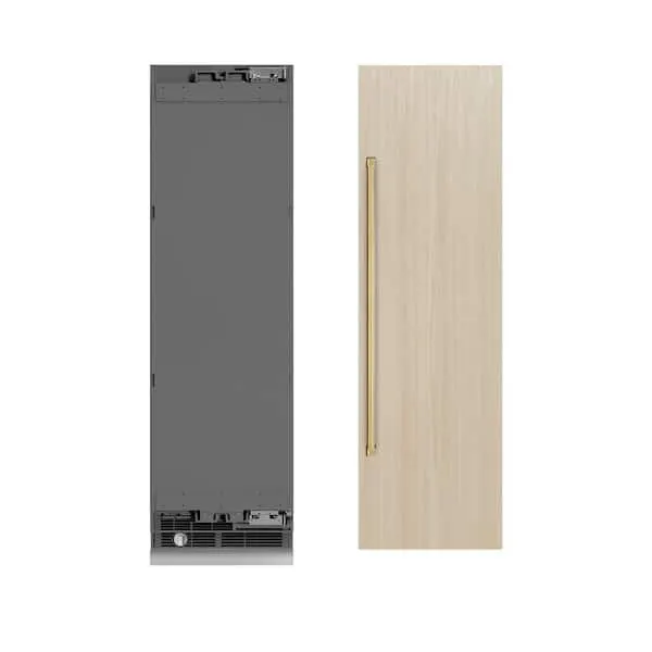 24 in. 12.5 cu. ft. Panel Ready Freezerless Column Refrigerator with Graphite Gray Interior and Polished Gold Accents, image 1 of 12