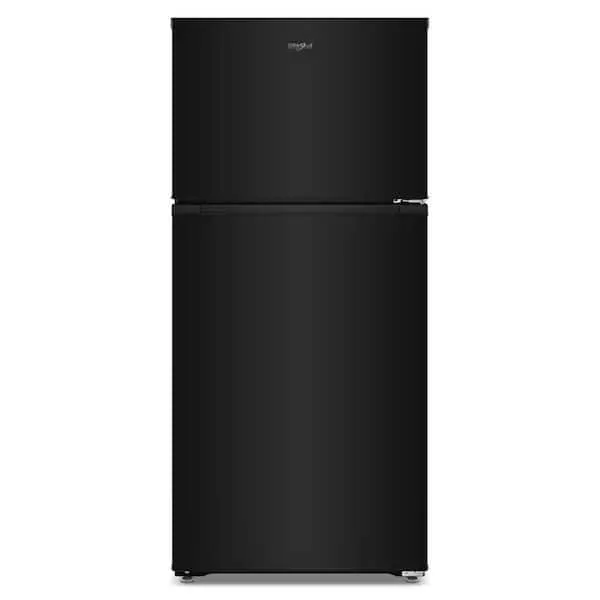 28 in. 14.3 cu. ft. Freestanding Wide Top Freezer Refrigerator in Black with Total Coverage Cooling, image 1 of 9