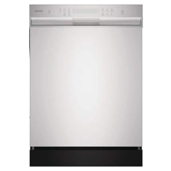 24 in. Front Control Standard Built-In Stainless Steel Dishwasher with Hybrid Tub and 5-Washing Cycles 52 dBA, image 1 of 14