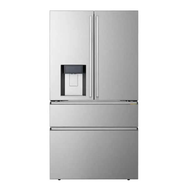 SIGNATURE 22 cu. ft. Capacity Counter Depth French Door Refrigerator in Stainless Steel with Mini and Large Craft Ice, image 1 of 13