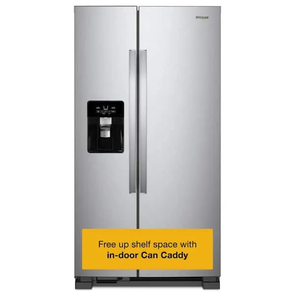 21.4 cu. ft. Side by Side Refrigerator in Fingerprint Resistant Stainless Finish, image 1 of 16