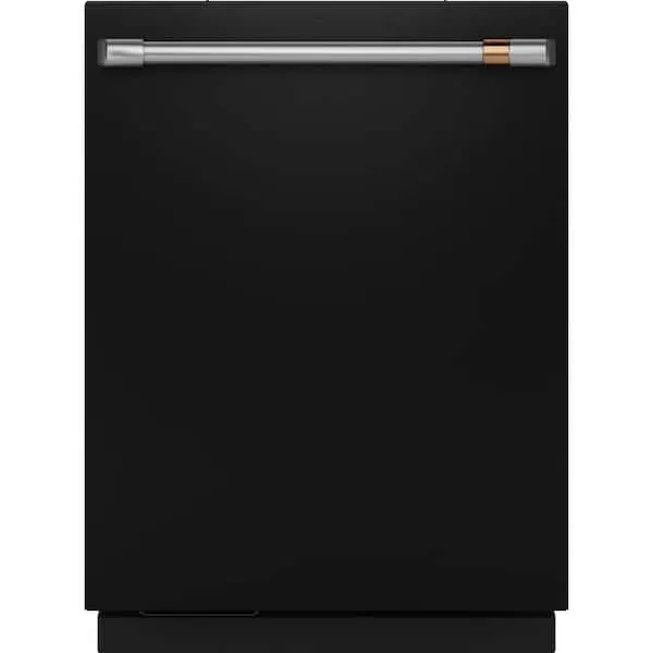 24 in. Custom Fit Top Control Smart Dishwasher in Matte Black with Stainless Interior, Ultra Wash, LED Lights, 39 dBA, image 1 of 14