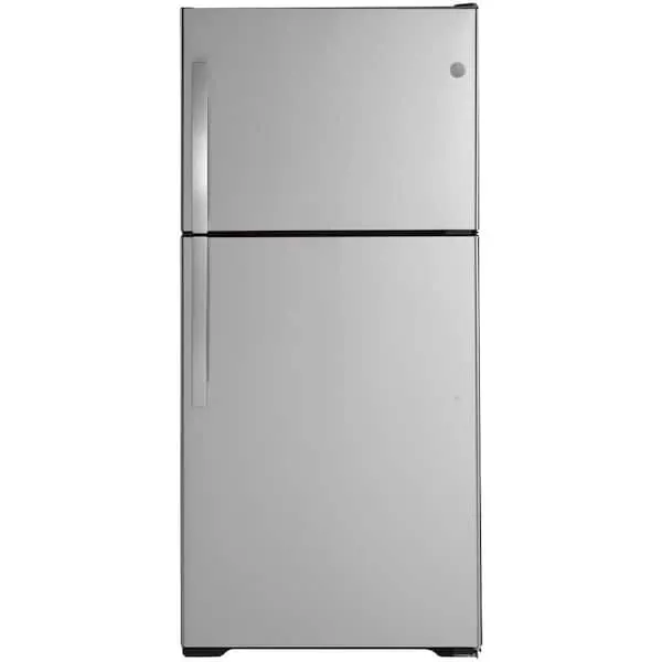 19.2 cu. ft. Top Freezer Refrigerator in Stainless Steel with Reversible Door Hinge, image 1 of 12