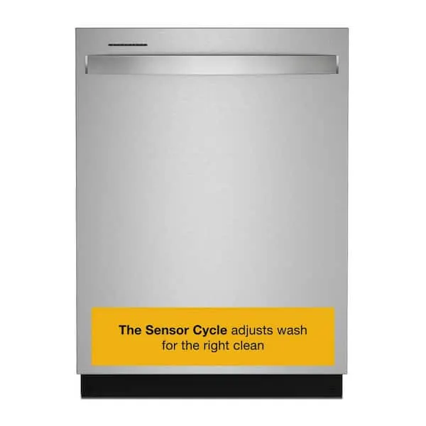 24 in. Top Control Built-In 50 dBA Dishwasher in Fingerprint Resistant Stainless Steel, AI Intelligent Wash, Eco Series, image 1 of 15