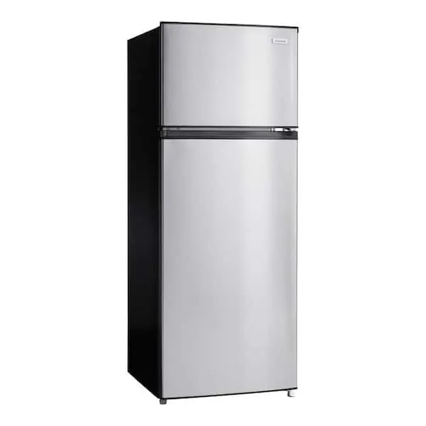 7.1 cu. ft. Top Freezer Refrigerator in Stainless Steel Look, image 1 of 9