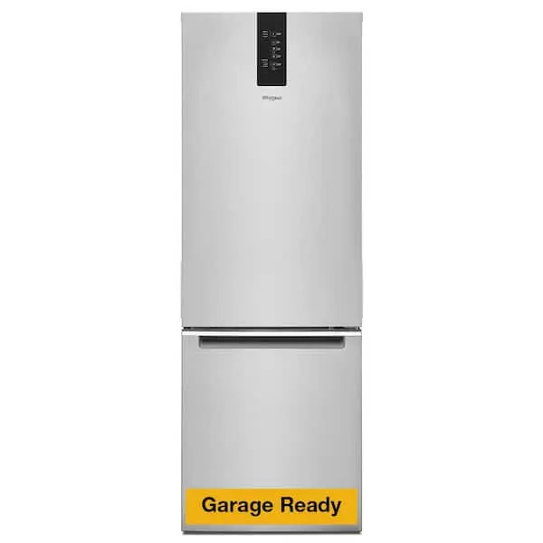 24 in. 12.7 cu. ft. Garage Ready Bottom Freezer Refrigerator in Fingerprint Resistant Stainless, image 1 of 13