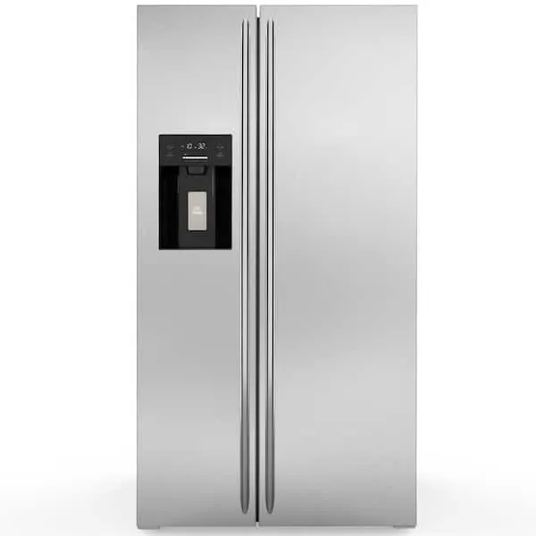 35.87 in. 20.01 cu. ft. Side-by-Side Refrigerator with Water Dispenser, Ice Maker and Freezer, Auto Defrost in Silver, image 1 of 12