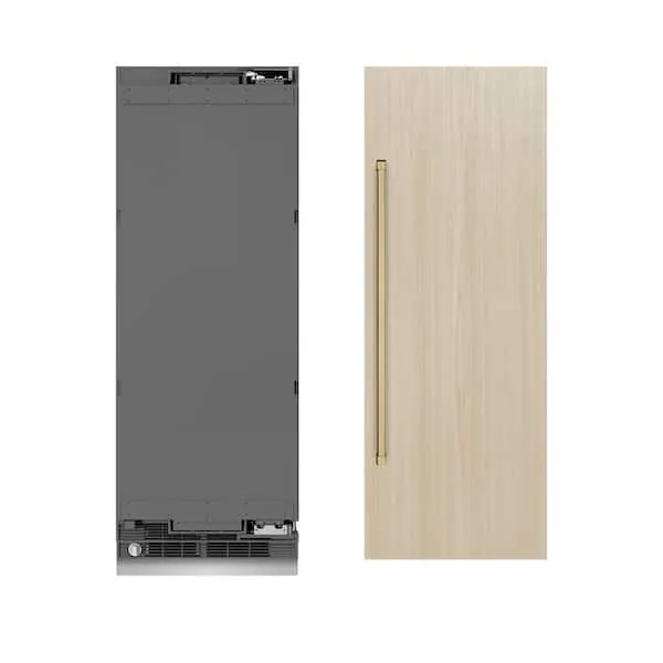 30 in. 16.7 cu. ft. Panel Ready Freezerless Column Refrigerator with Graphite Gray Interior and Champagne Bronze Accents, image 1 of 12