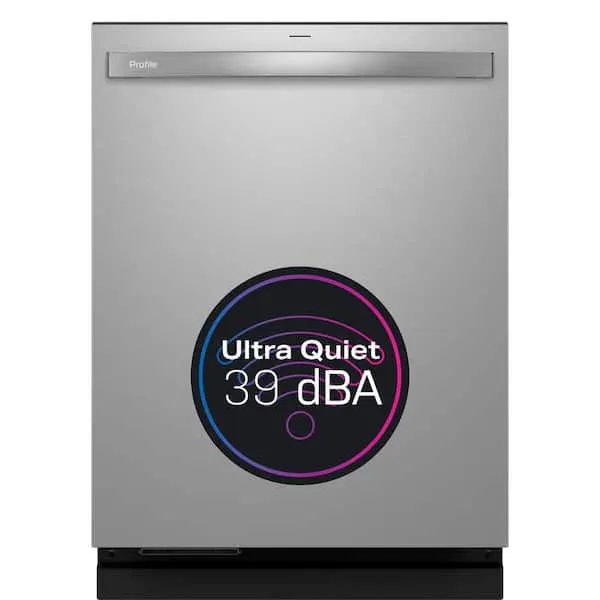Profile 24 in. Built-In Top Control Dishwasher in Fingerprint Resistant Stainless w/ Stainless Tub, UltraFresh, 39 dBA, image 1 of 12