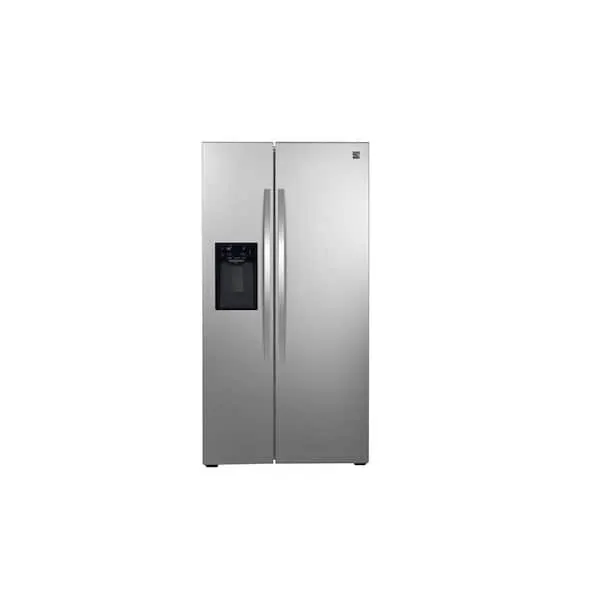 36 in. 29 cu ft. Counter-Depth Side by Side Refrigerator in Stainless Steel with External Ice and Water Dispenser, image 1 of 14