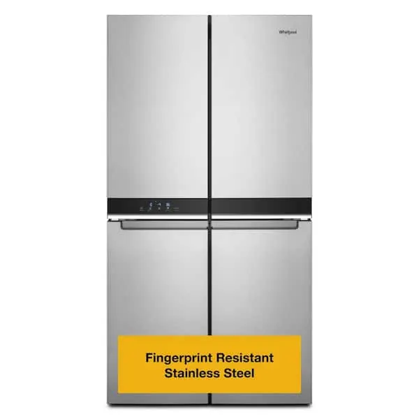 19.4 cu. ft. Counter Depth French Door Refrigerator in Fingerprint Resistant Stainless Steel with 4-Doors, image 1 of 14