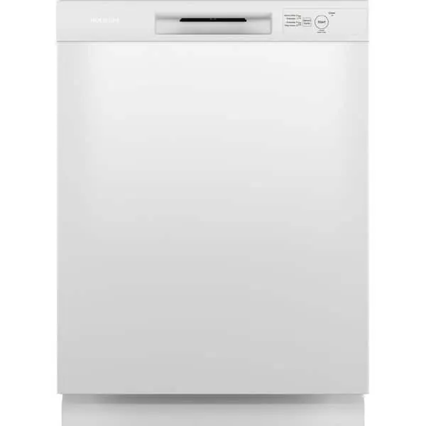 Hotpoint 24 in. Front Control Built-In Tall Tub Dishwasher in White with 4-Cycles and Simplified Installation, 60dBA, image 1 of 14