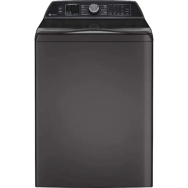 Profile 5.3 cu. ft. High-Efficiency Smart Top Load Washer in Diamond Gray with Agitator, Quiet Wash Balacing Technology, image 1 of 15