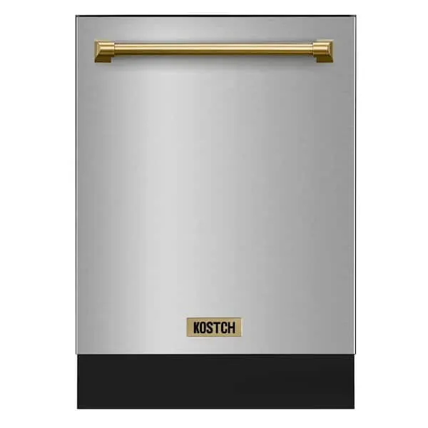 24 in. Top Control Built-In Tall Tub Dishwasher with Third Rack, Auto Open, 45 dBA, ENERGY STAR, SS w/ Bronze Handle, image 1 of 10