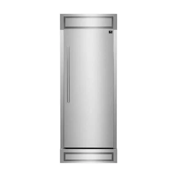 Maderno 28 in. Convertible Refrigerator Right Swing with Decorative Grill, Stainless Steel 32 in. W, image 1 of 13