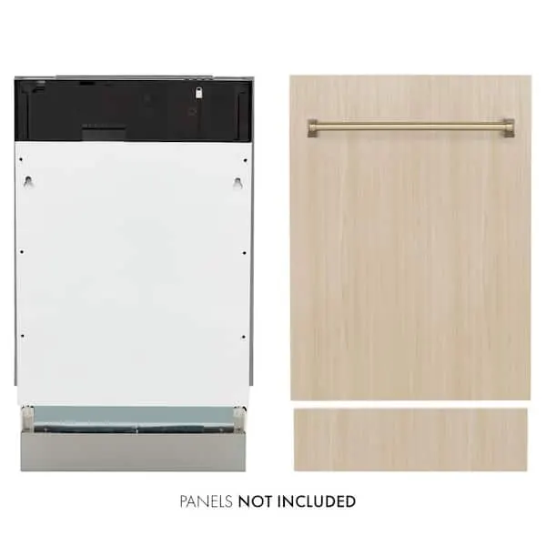 Autograph Edition 18 in. Top Control 8-Cycle Compact Panel Ready Dishwasher with 3rd Rack and Champagne Bronze Handle, image 1 of 12