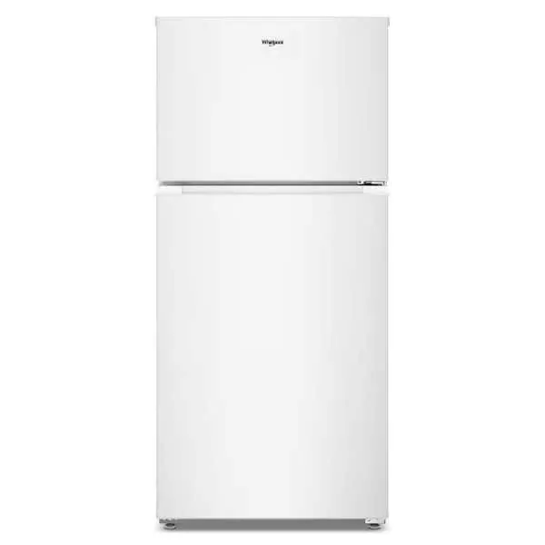 28 in. 14.3 cu. ft. Freestanding Wide Top Freezer Refrigerator in White with Total Coverage Cooling, image 1 of 9