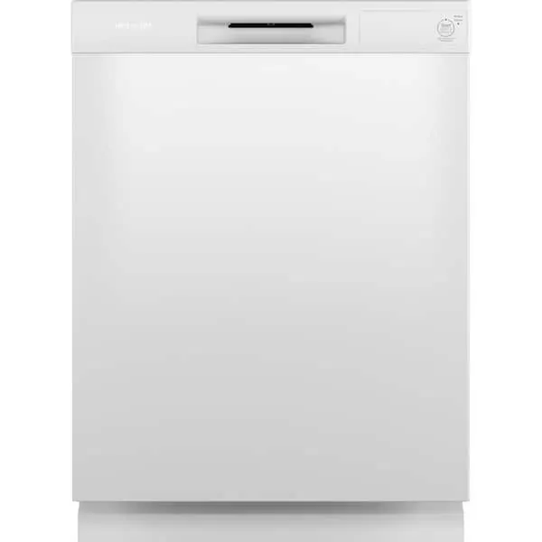 Hotpoint 24 in. Built-In Tall Tub Front Control Dishwasher with One Button in White, 60 dBA, image 1 of 14