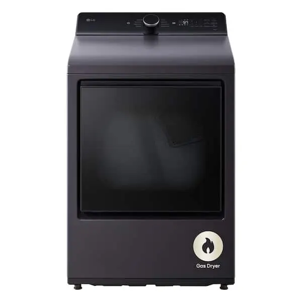 7.3 cu. ft. Vented SMART Gas Dryer in Matte Black with EasyLoad Door and Sensor Dry Technology, image 1 of 16