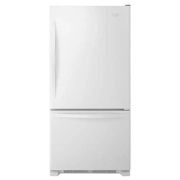 18.7 cu. ft. Bottom Freezer Refrigerator in White, image 1 of 11