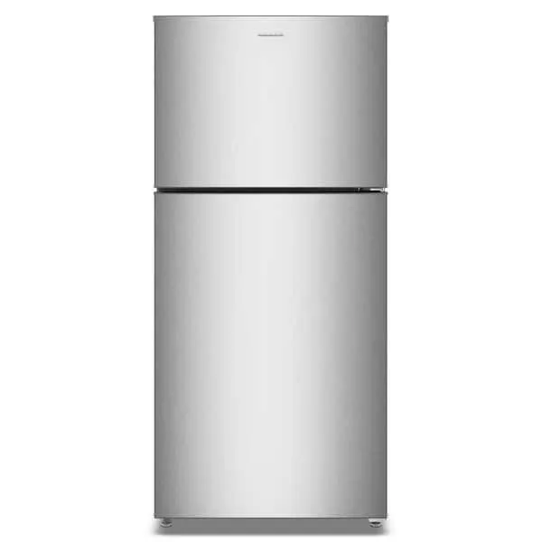 30 in. 19 cu. ft. Freestanding Top Freezer Refrigerator in Fingerprint-Resistant Stainless with Dual Crisper Drawers, image 1 of 5