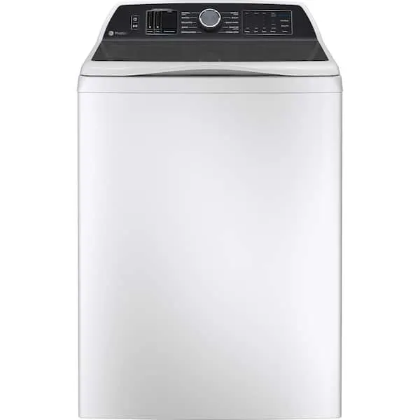 Profile 5.3 cu. ft. High-Efficiency Smart Top Load Washer in White with Agitator, Quiet Wash Balacing Technology, image 1 of 14