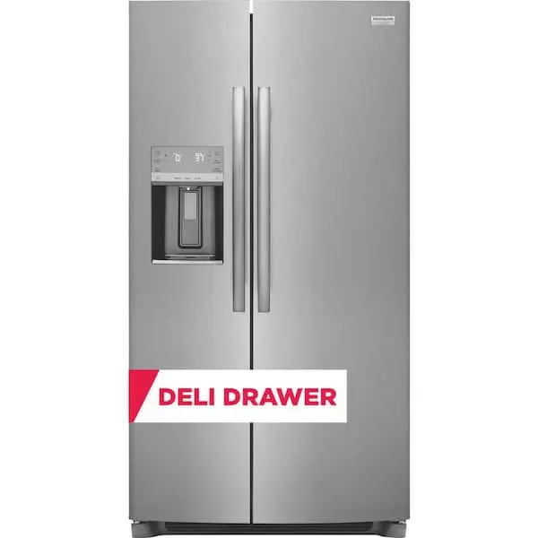 Gallery 36 in. 26 cu. ft. Standard Depth Side by Side Refrigerator in Smudge-Proof Stainless Steel, ENERGY STAR, image 1 of 15