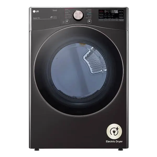 7.4 Cu. Ft. Vented SMART Stackable Electric Dryer in Black Steel with TurboSteam and Sensor Dry Technology, image 1 of 16