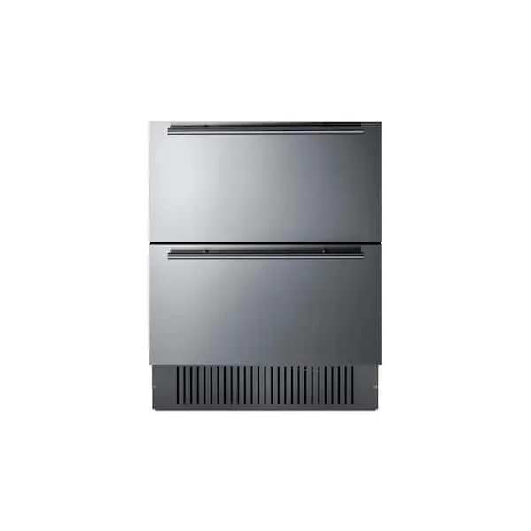 4.83 cu. ft. Under Counter Double Drawer Refrigerator without Freezer in Stainless Steel, image 1 of 9